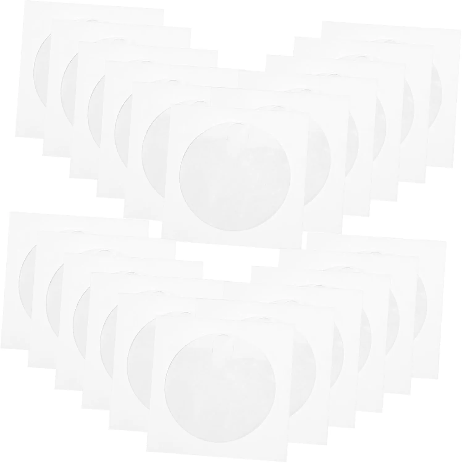 Mipcase Cd Sleeves Paper 100pcs White Cd DVD Sleeves Cardboard Storage Holders Paper Covers