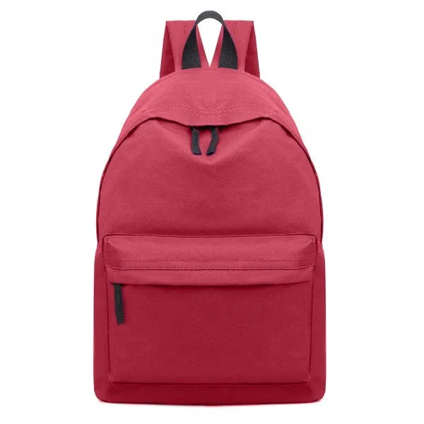 Miss Lulu Large Plain Unisex Backpack
