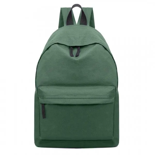 Miss Lulu Large Plain Unisex Backpack