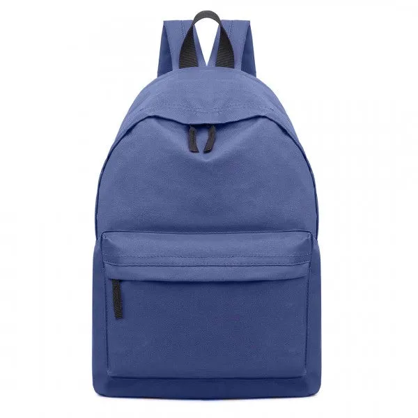 Miss Lulu Large Plain Unisex Backpack