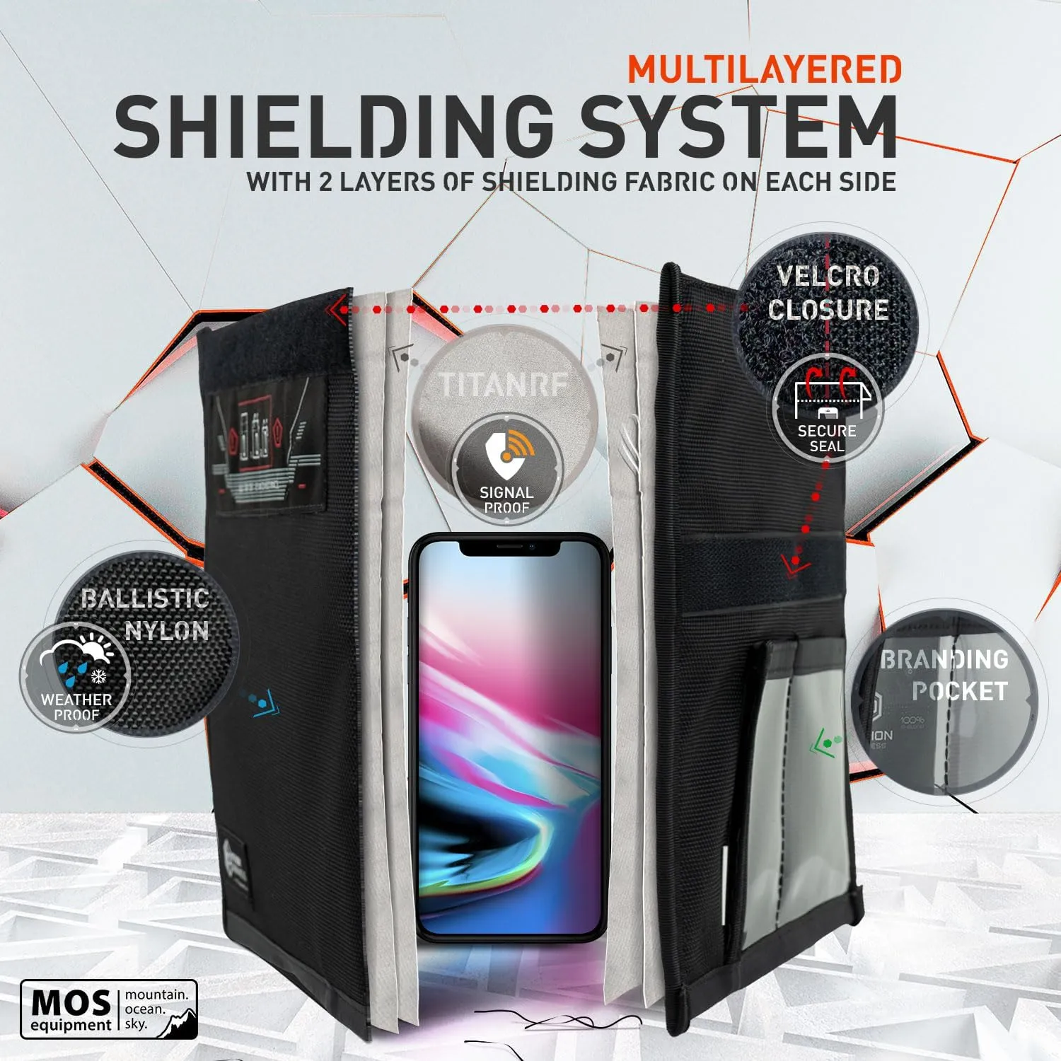 Mission Darkness Non-Window Faraday Bag for Phones (2-Pack) // Signal Blocking Bag Prevents Hacking Tracking Spying, Device Shielding for Law Enforcement Military Digital Forensics, EMP CME Protection