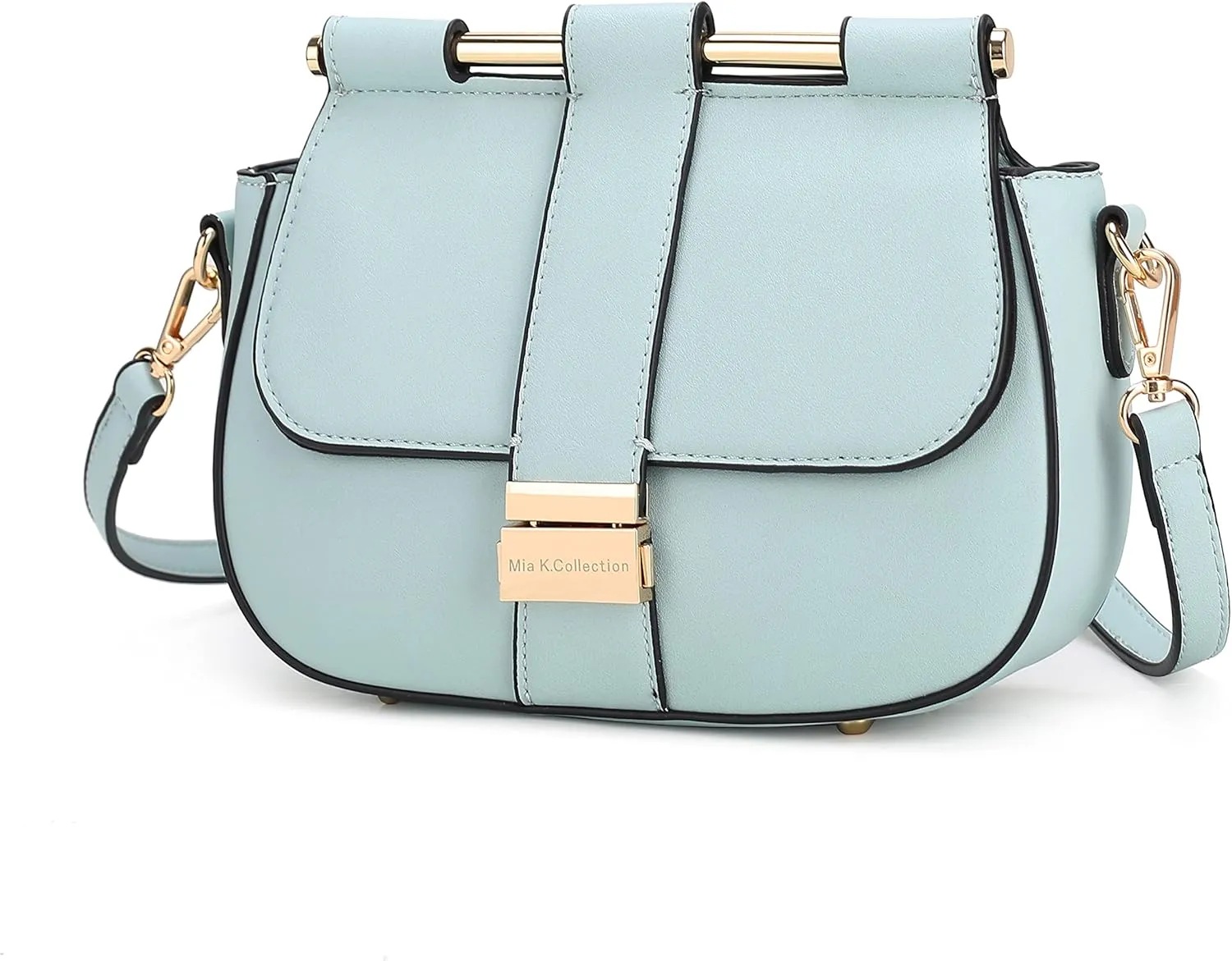 MKF Collection Crossbody Bag for Women, Vegan Leather Shoulder Bags Fashion Handbag Purse