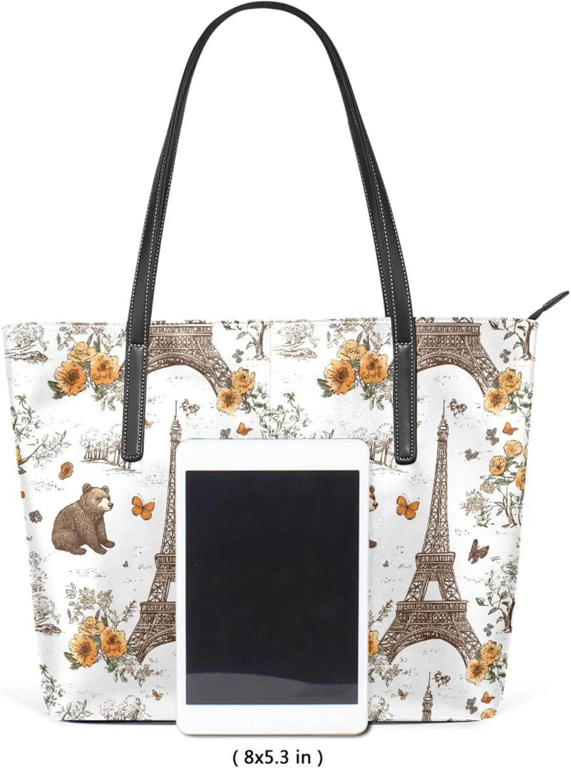 MNSRUU Tote Bag Pumpkin Rose Purses and Handbags