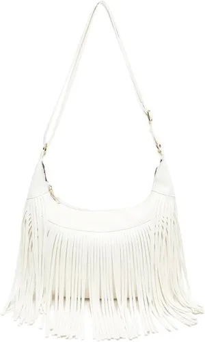Molodo Shoulder Bags for Women Retro PU Leather Tassel Hobo Bag Purse Fashion Bohemian Crossbody Bag Handbag