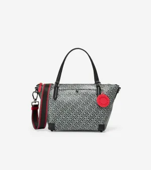 Monogram Top Zip Tote