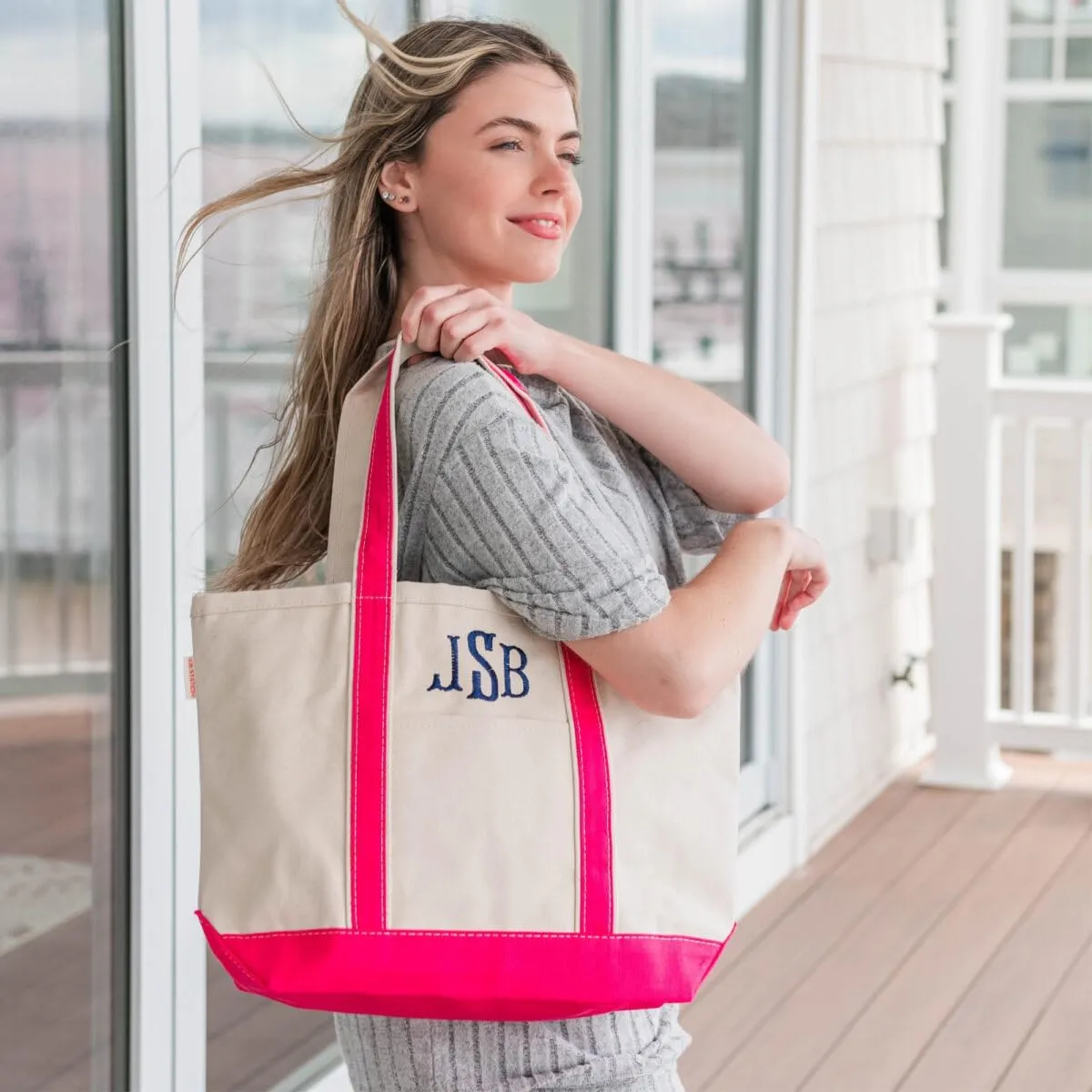 Monogrammed Tote Bags - beach bag, pool bag, summer tote bag, personalized tote bag, personalized canvas tote, sports bag