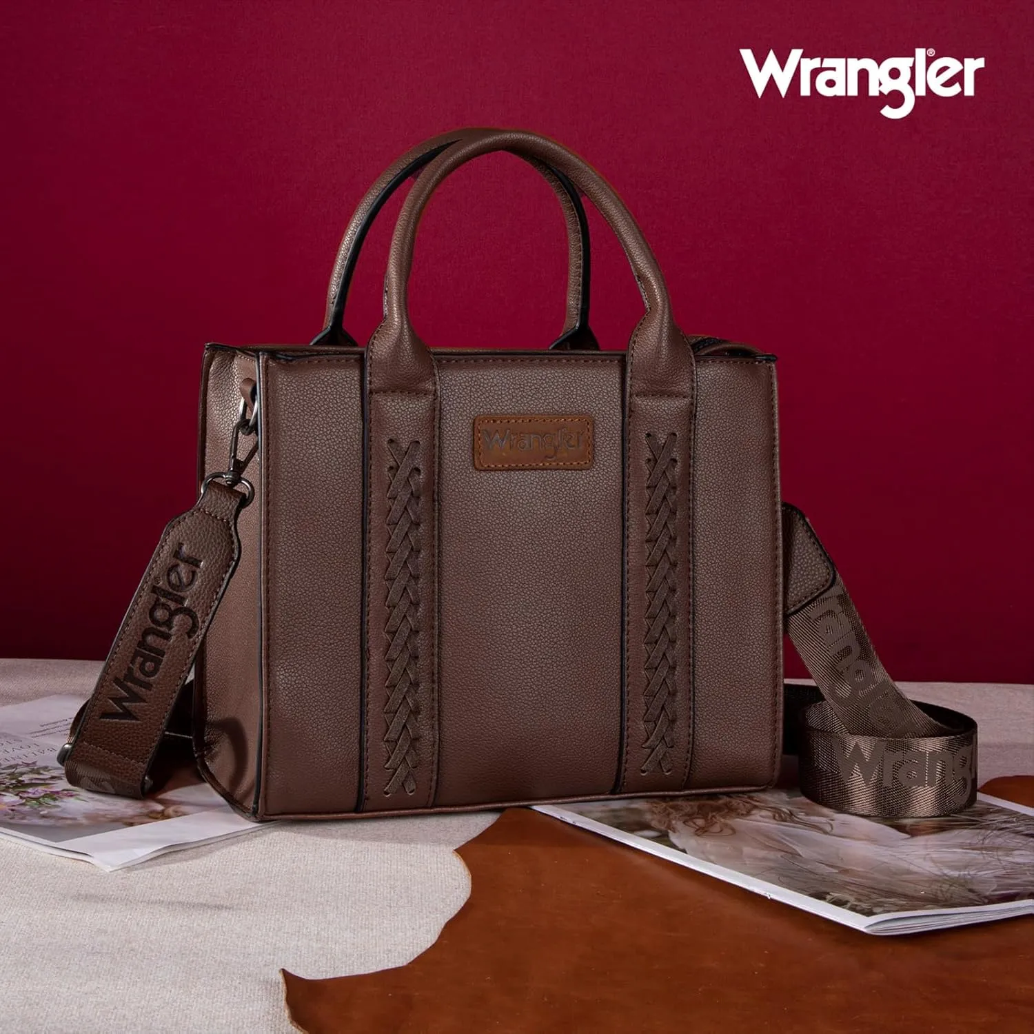 Montana West Wrangler Tote Bag for Women Handbag Satchel Bag Crossbody Purse with Strap Women Shoulder Purse