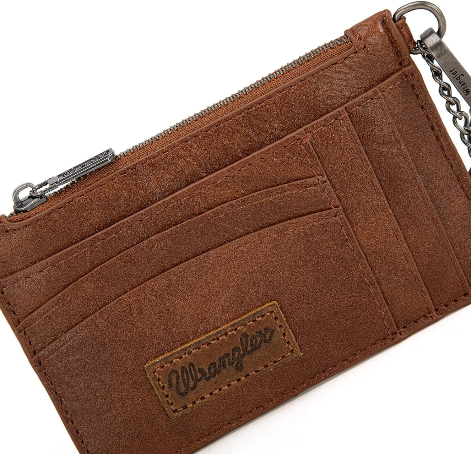 Montana West X Wrangler Credit Card Wallet RFID Card Holder for Women Card Case Wallet Slim Card Wallet with Keychain Wristlet Strap