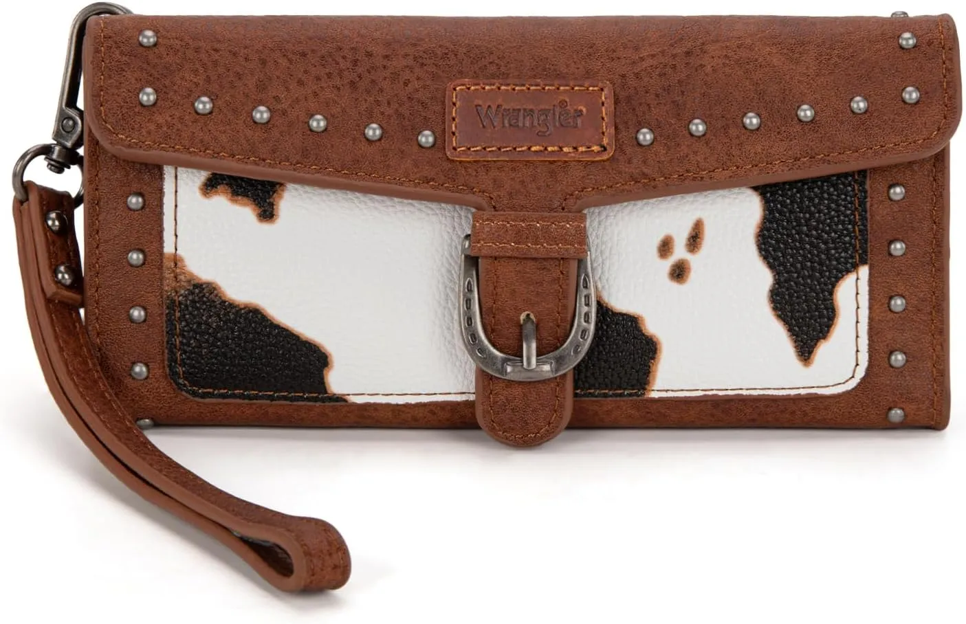 Montana West X Wrangler Womens Wallet Western Wristlet for Women Large Rfid Wallet With Detachable Credit Card Holder