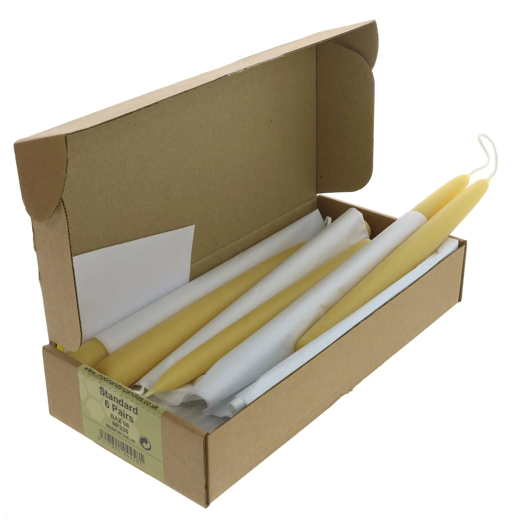 Moorlands Candles | Candle - Standard 9" - 8hr burn time, 0.85" | pairs