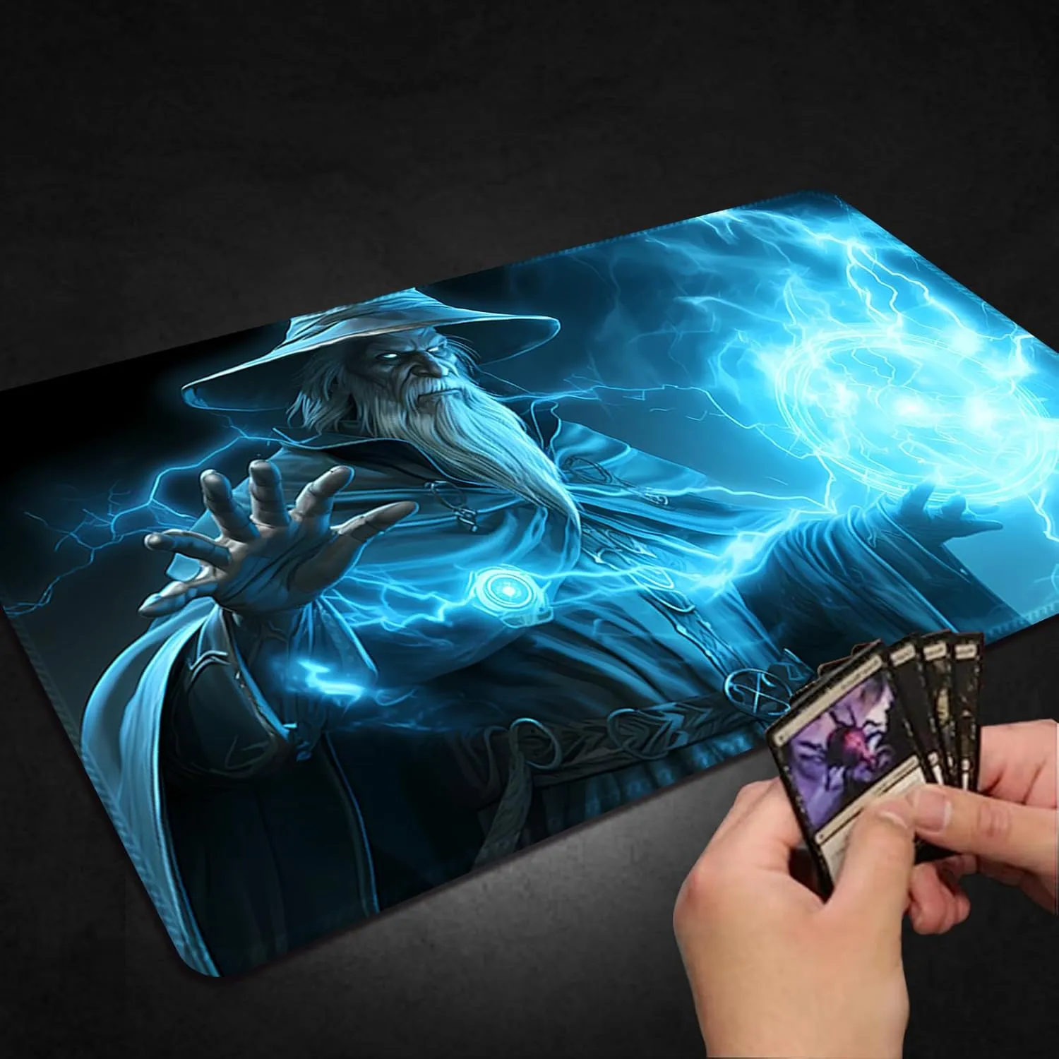 MTG Playmat with Free Storage Bags MTG Game Mat 24 x 14 inches, TCG and Board Game Mat for Cards,Mousepad Desk Mats (Regular)