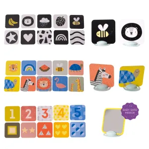 My first Tummy Time Contrast Cards - Taf Toys