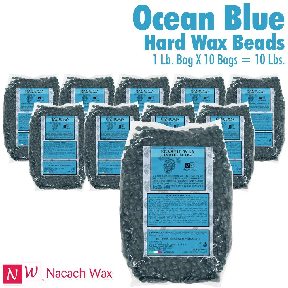 Nacach Wax - Ocean Blue Hard Wax Beads / 10 Lbs.