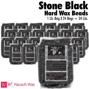 Nacach Wax - Stone Black Hard Wax Beads / 24 Lbs.