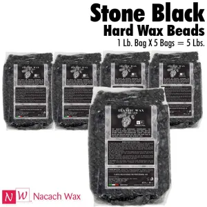 Nacach Wax - Stone Black Hard Wax Beads / 5 Lbs.