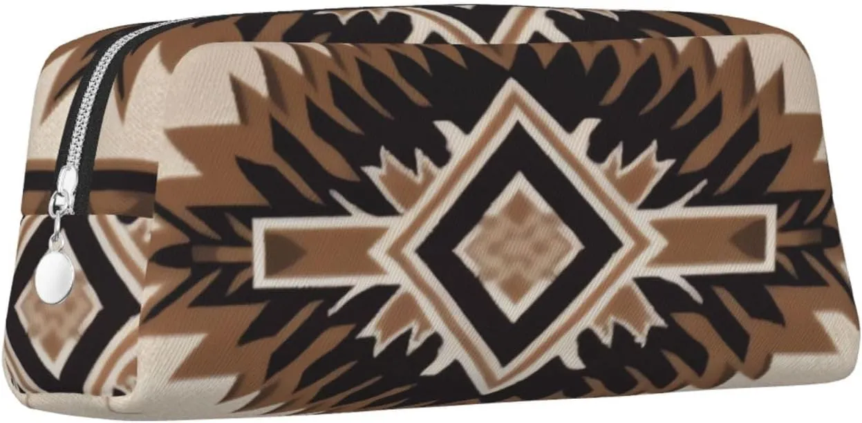 Native American Makeup Bag Travel Cosmetic Bag for Women Men Pencil Case Zipper Toiletry Bag Purse