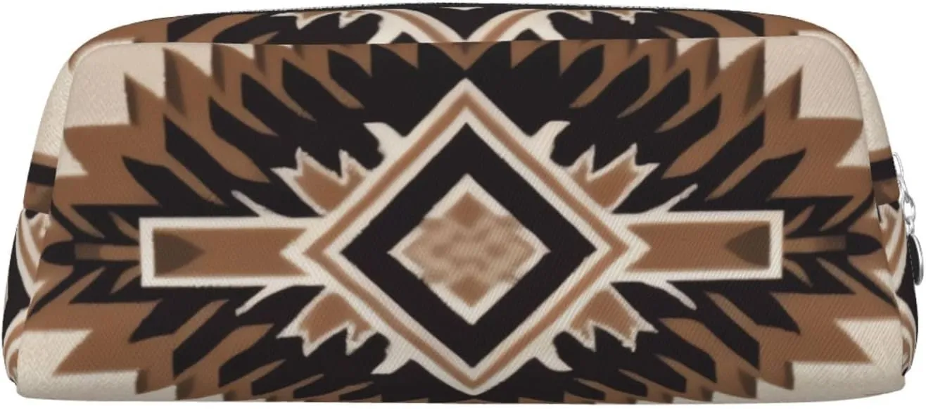 Native American Makeup Bag Travel Cosmetic Bag for Women Men Pencil Case Zipper Toiletry Bag Purse