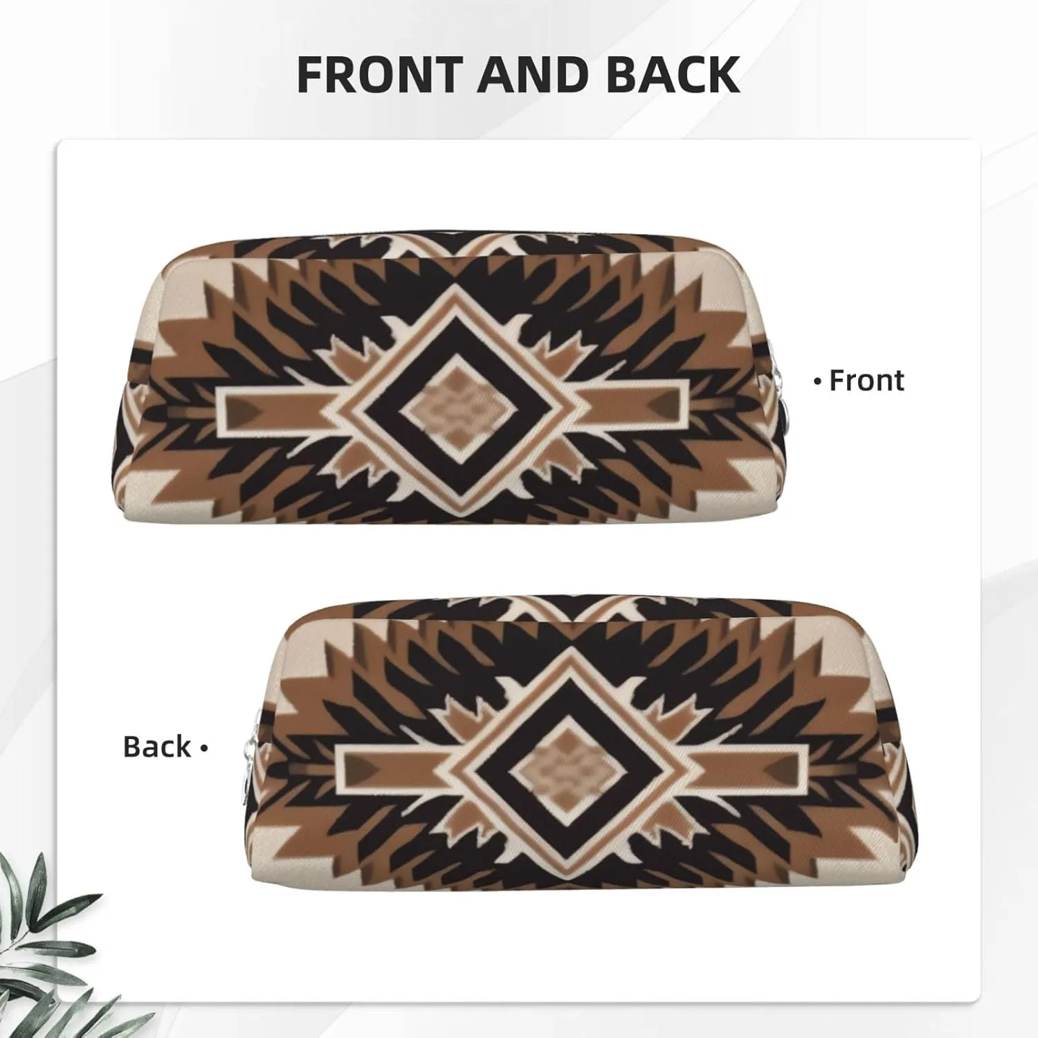 Native American Makeup Bag Travel Cosmetic Bag for Women Men Pencil Case Zipper Toiletry Bag Purse