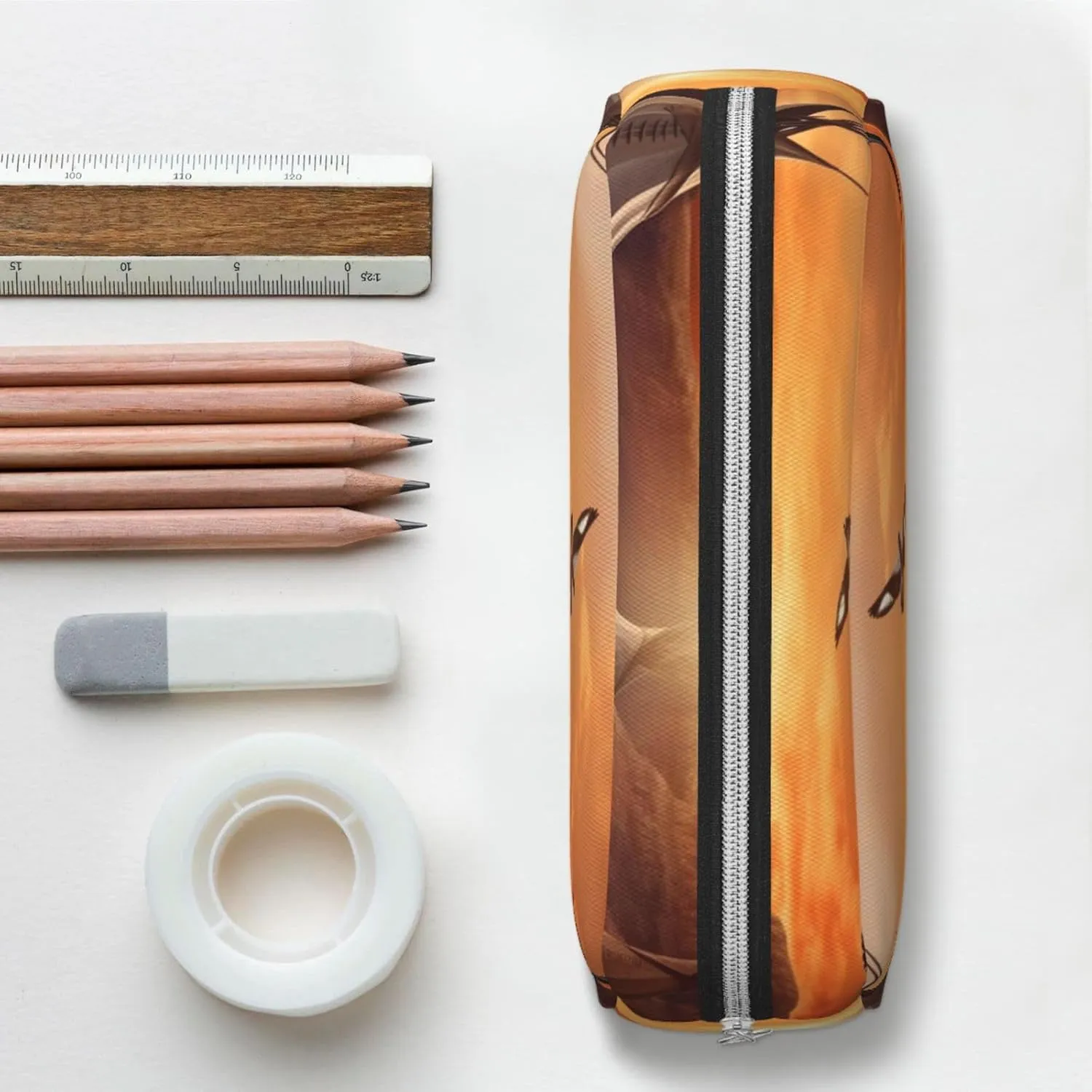 Native American Tribes Makeup Bag Travel Cosmetic Bag for Women Men Pencil Case Zipper Toiletry Bag Purse