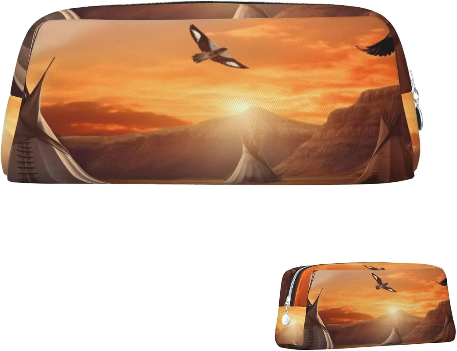 Native American Tribes Makeup Bag Travel Cosmetic Bag for Women Men Pencil Case Zipper Toiletry Bag Purse