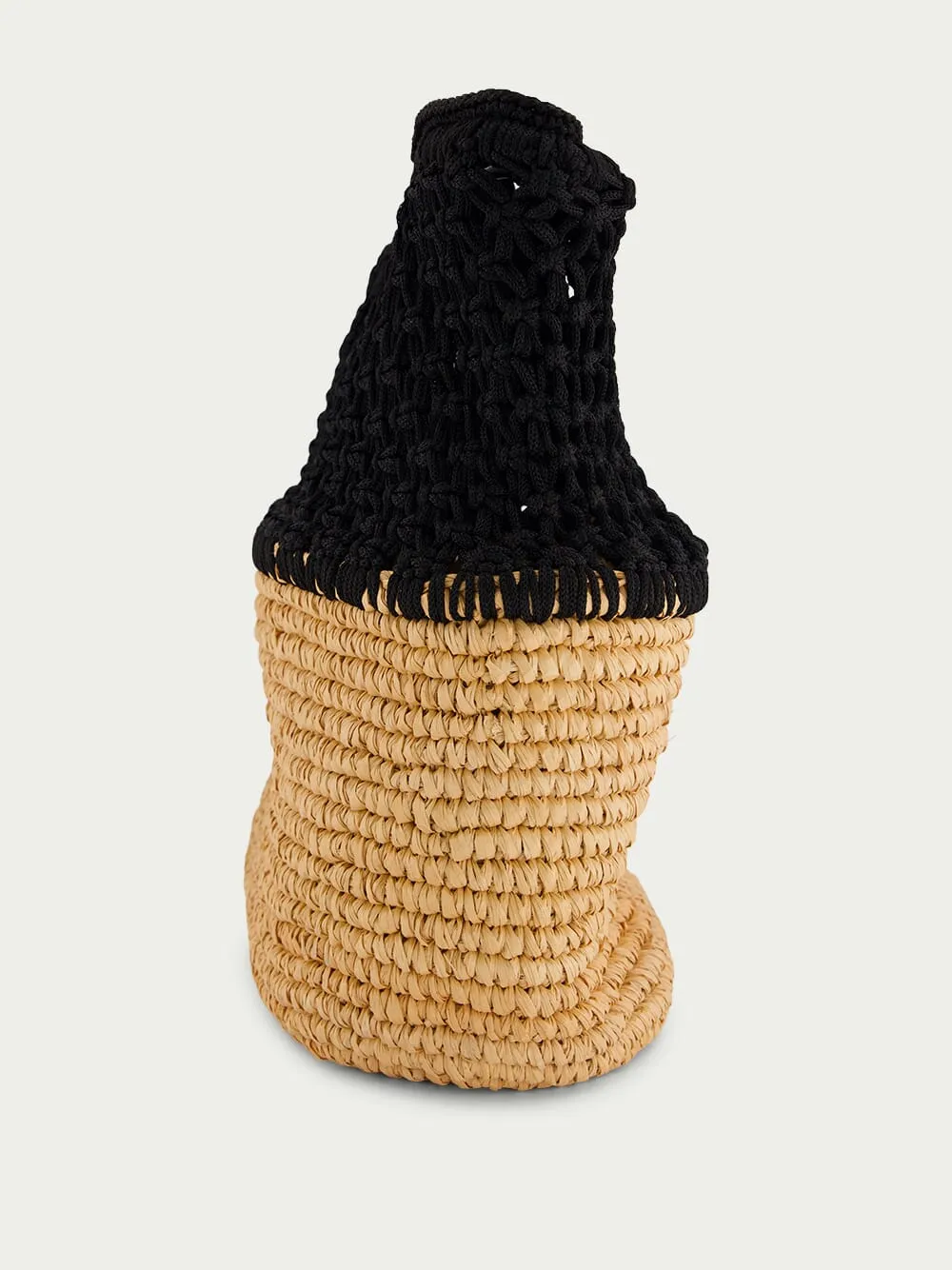 Netted Beach Basket Bag
