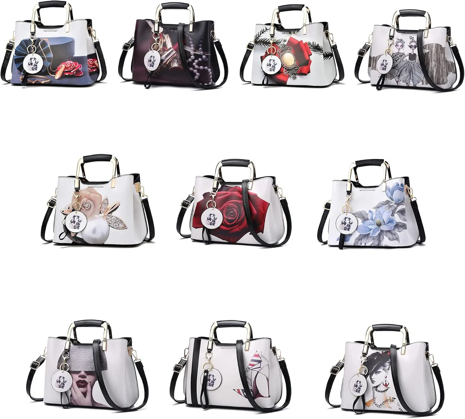 Nevenka Purses and Handbags for Women Top Handle Satchel Shoulder Bags Ladies Leather Totes…