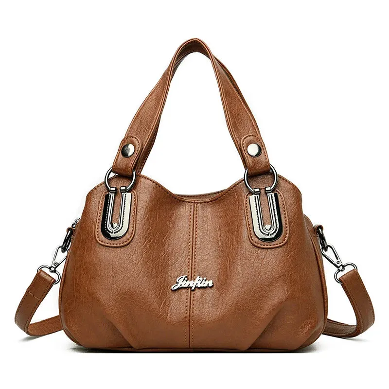 New Genuine Brand Leather Sac Luxury Handbags Purse Women Bags Designer Shoulder Crossbody Messenger Bags Female 2024 Waterproof Bag