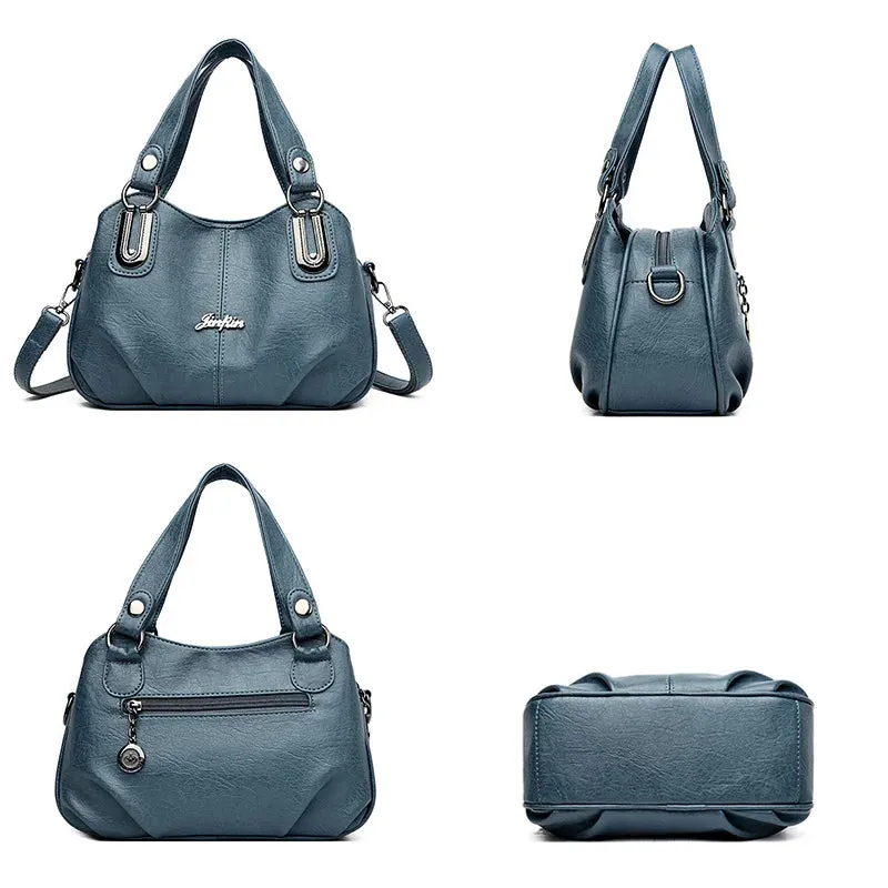 New Genuine Brand Leather Sac Luxury Handbags Purse Women Bags Designer Shoulder Crossbody Messenger Bags Female 2024 Waterproof Bag