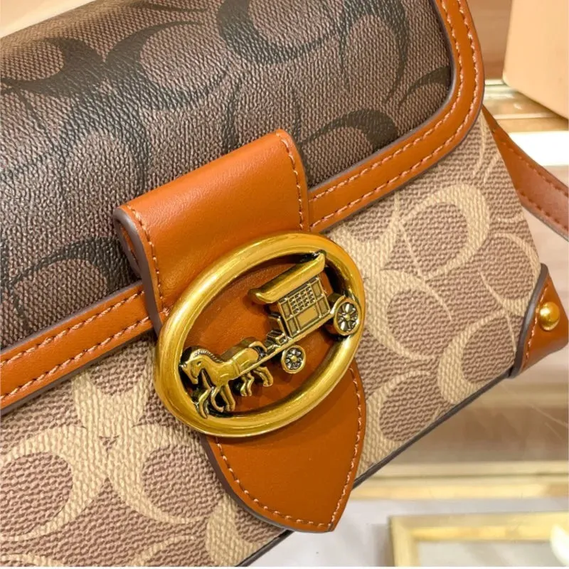 New minimalist and fashionable small handbag, high-end carriage crossbody bag
