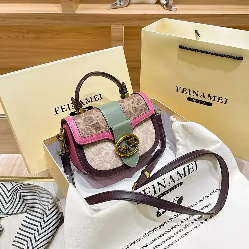 New minimalist and fashionable small handbag, high-end carriage crossbody bag