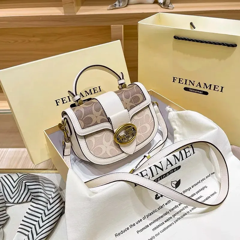 New minimalist and fashionable small handbag, high-end carriage crossbody bag