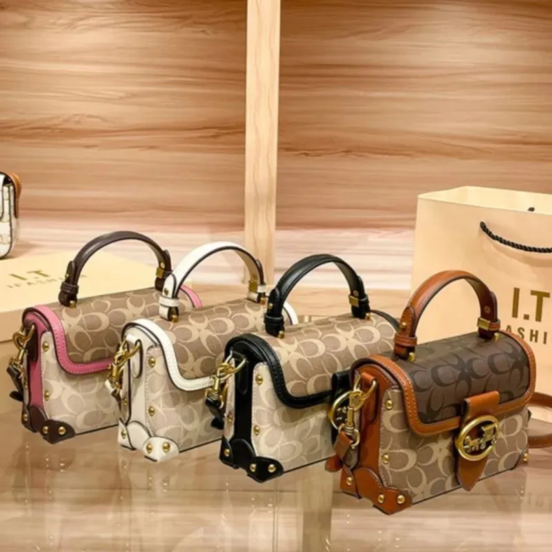 New minimalist and fashionable small handbag, high-end carriage crossbody bag