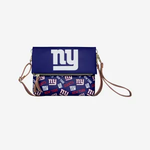 New York Giants Printed Collection Foldover Tote Bag