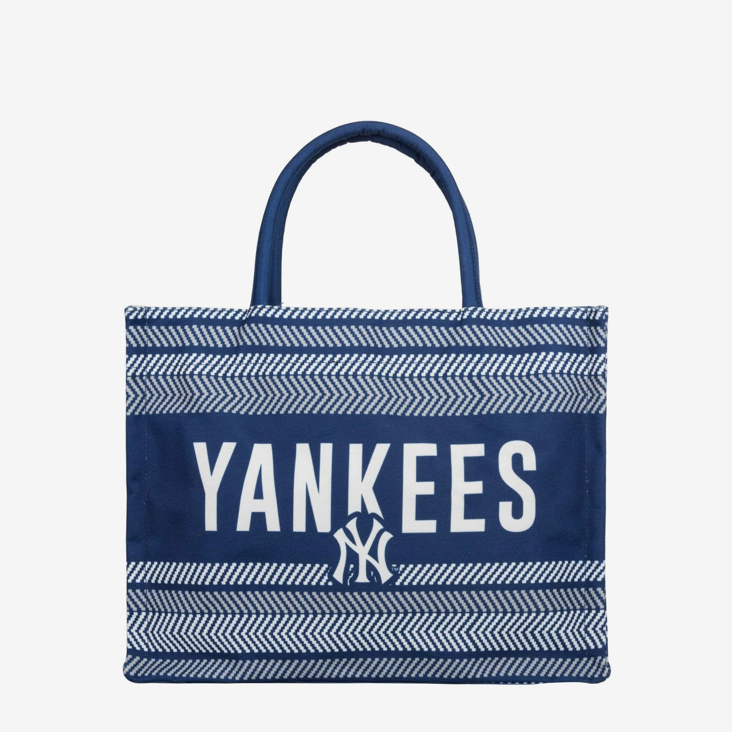 New York Yankees Stitch Pattern Canvas Tote Bag