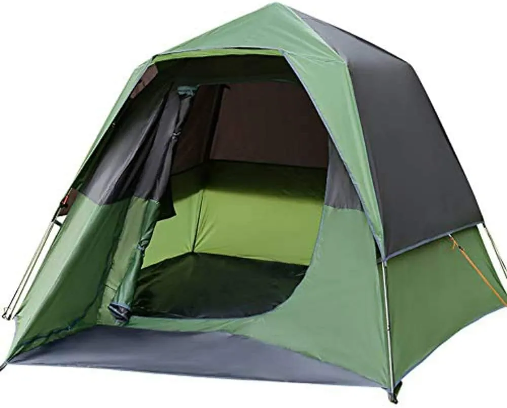 NIEH 6 Person Tent-Quick and Easy Camping Tent, Professional and Windproof Fabric, 3 Sides Ventilation Mesh Sn Ventilation Net, Double Layer, Lightweight and Carrying Bag