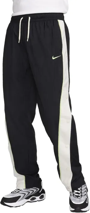 Nike Men's Woven Basketball Pants, Black/Phantom/Lime Blast/Lime Blast, 3XL
