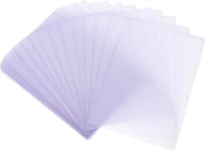 NUOBESTY 50pcs Hard Card Sleeves Transparent Protectors for Photos Postcards Compact Storage Lightweight Design for Displaying Organizing Trading Cards