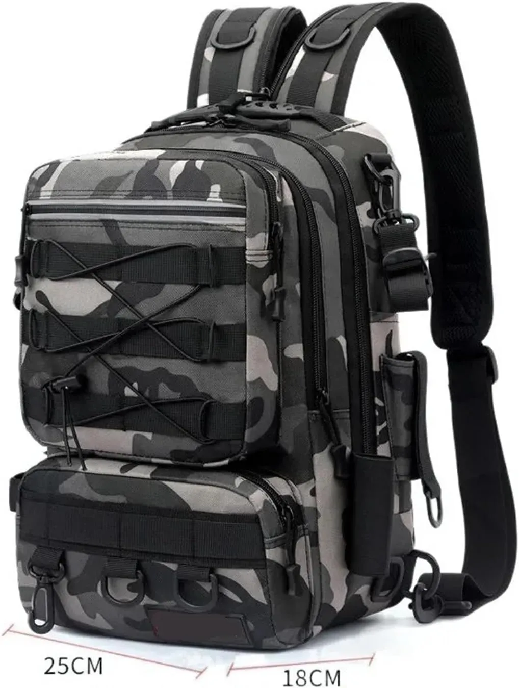 Nylon Waterproof Outdoor Sports Camping Hiking Trekking Fishing Hunting Backpack(C)