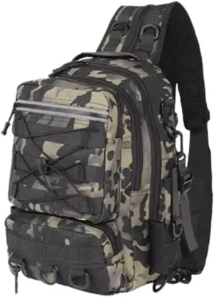 Nylon Waterproof Outdoor Sports Camping Hiking Trekking Fishing Hunting Backpack(C)
