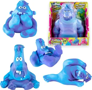ORB Original Jumbo Funkee Hunkee Monkee Jumbo (Blue/Purple) - Big 4.5 Pound Stretchy Monkey - Funny, Squishy, Squeeze for Stress Relief - Trending Collectible Sensory / Fidget Toy for Kids and Adults