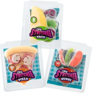 ORB Stretchee Foodz - Secret Menu 3 Pack V2 - Mix and Match, Stretch, and Even Squeeze These Snacks for Stress Relief - Original Sensory/Fidget Toys for Kids and Adults
