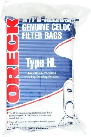 Oreck Odor Fighting Vacuum Bags for Edge Series 8 Pack