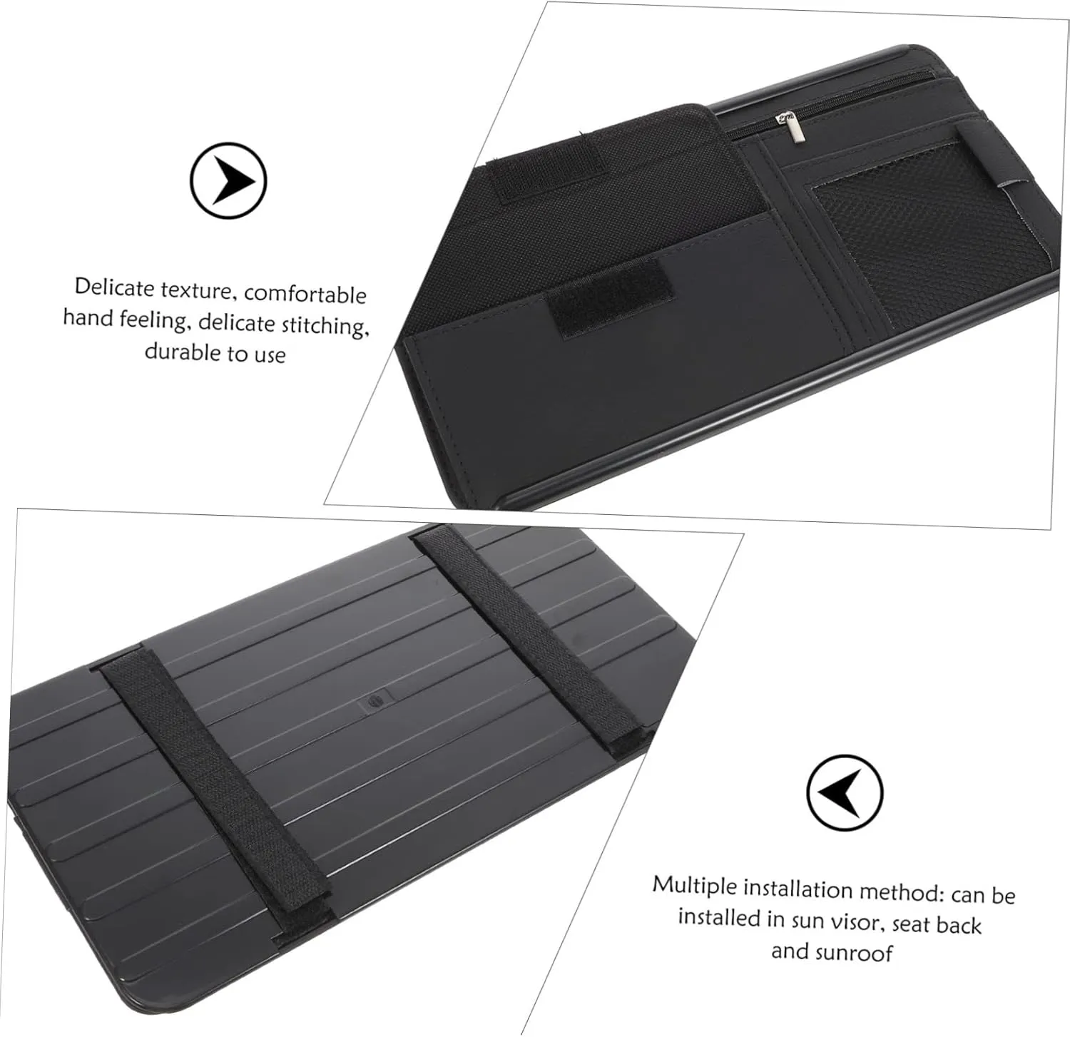 Organizer Sunglass Storage Case Zipper Card Holders and Mesh Bag for Sunglasses