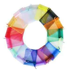 Organza Bags Drawstring Multi-Colour 10-50 Pack