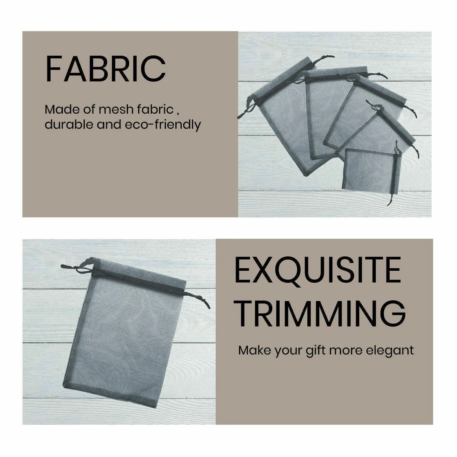 Organza Bags Drawstring Multi-Colour 10-50 Pack