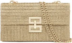 Oriamour Straw Purse Clutch Purse For Women Boho Crossbody Bags for Women Raffia Straw Bag Woven Beach Handbag For Summer