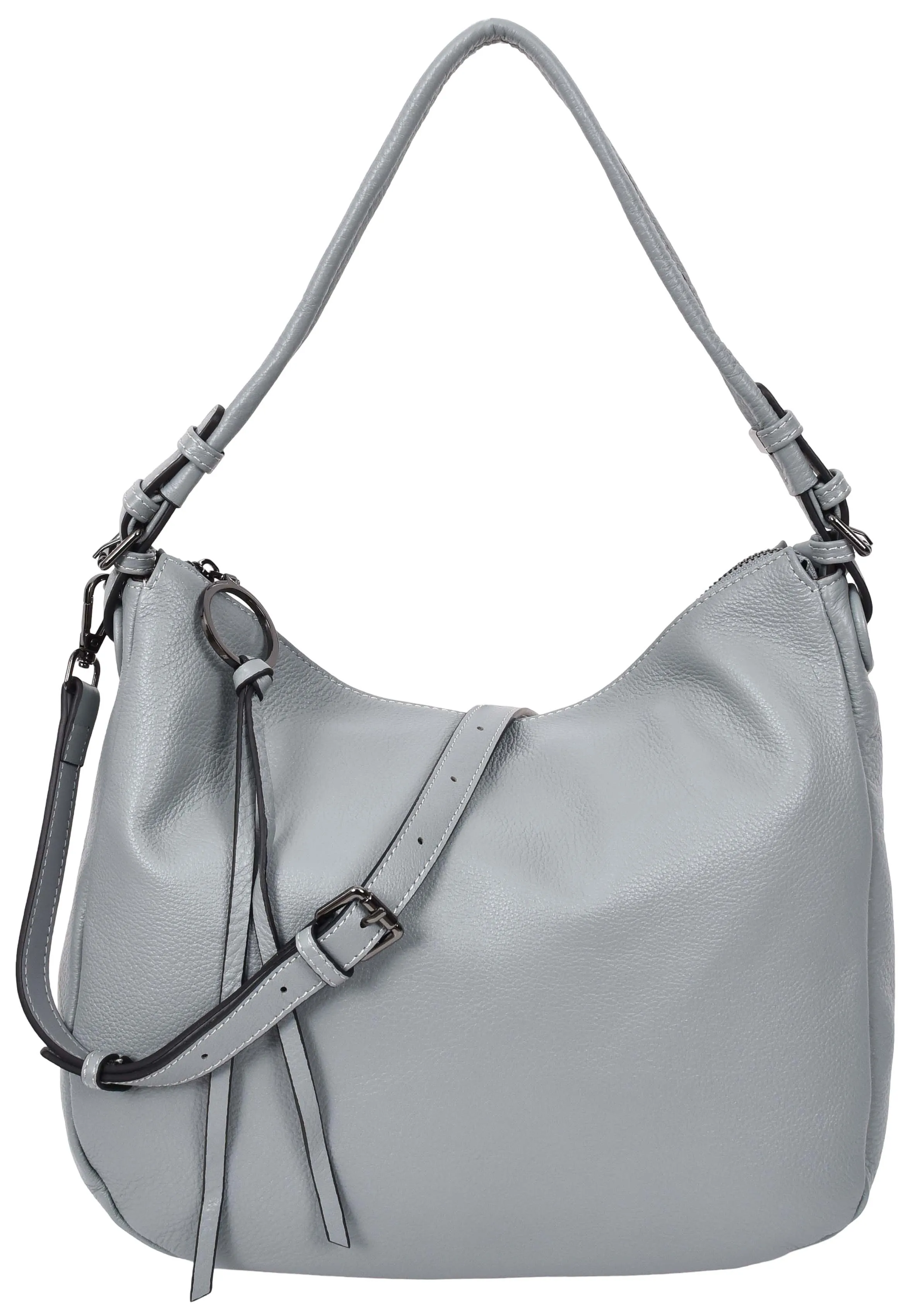 Ottawa Women's Genuine Leather Hobo Style Shoulder Handbag  Blue