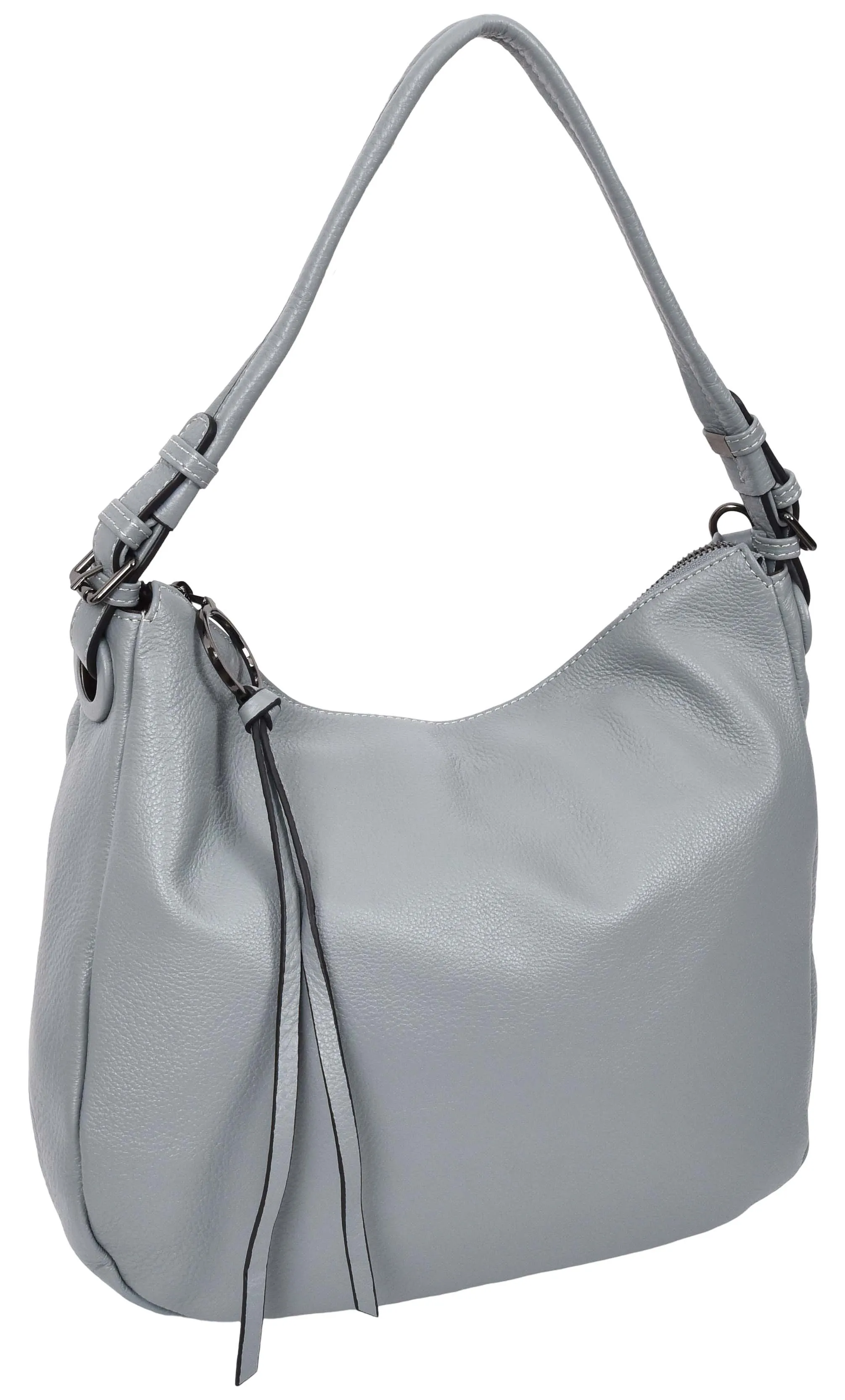 Ottawa Women's Genuine Leather Hobo Style Shoulder Handbag  Blue