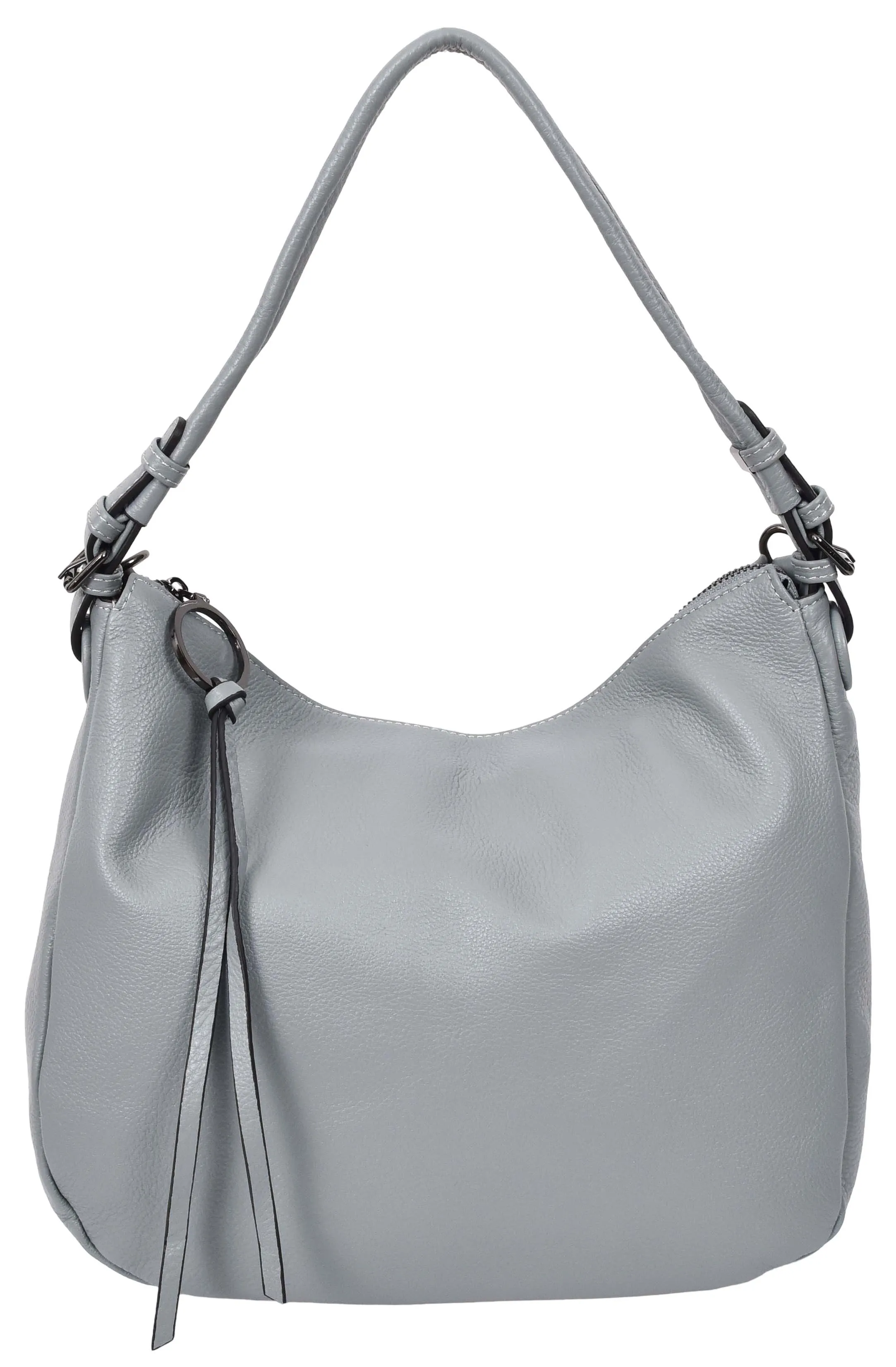 Ottawa Women's Genuine Leather Hobo Style Shoulder Handbag  Blue
