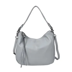 Ottawa Women's Genuine Leather Hobo Style Shoulder Handbag  Blue